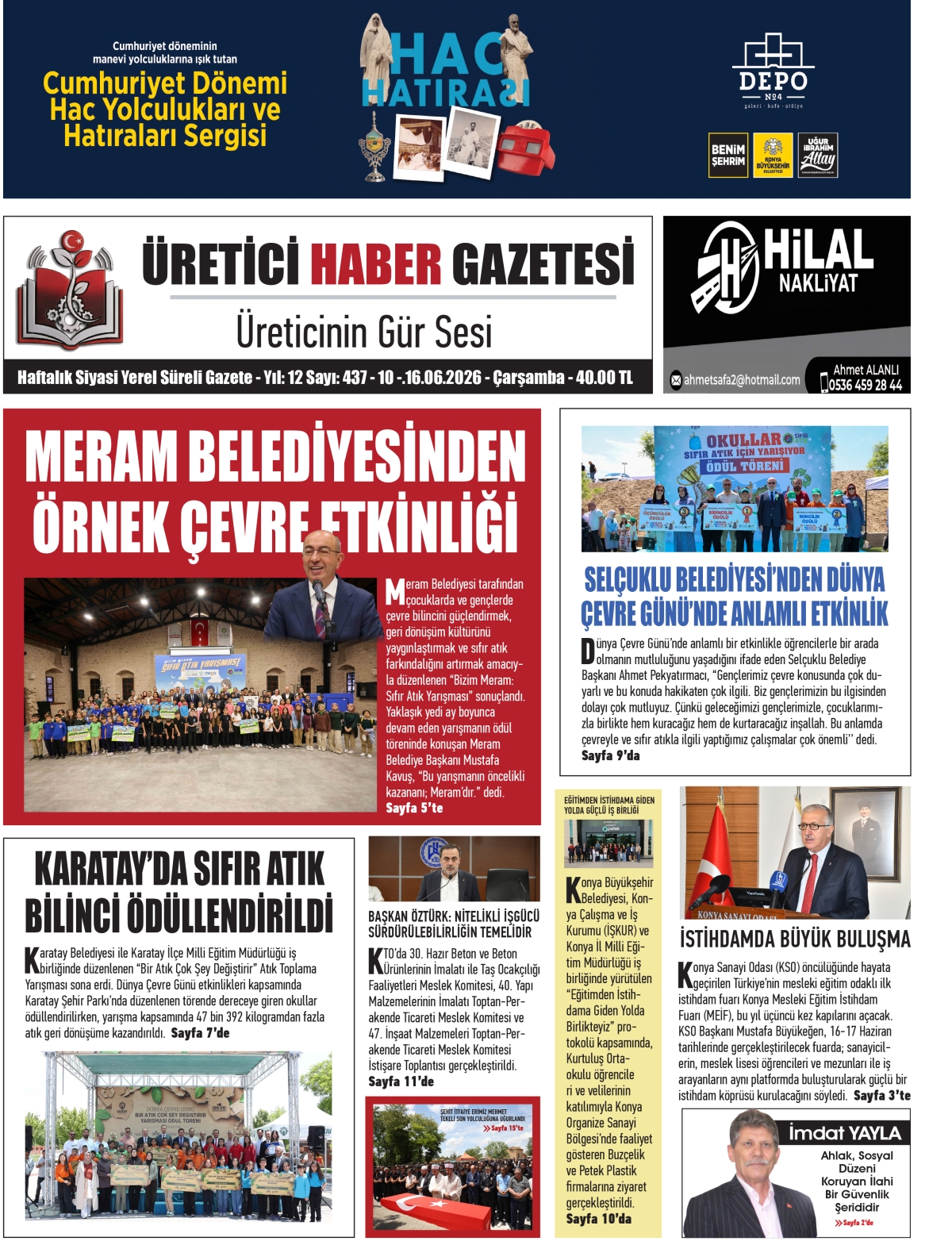 ÜRETİCİ  HABER  GAZETESİ  10.06.2026