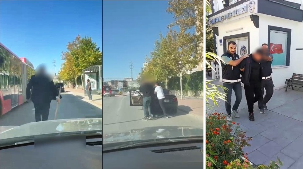 Konya'da Trafikte Sopalı Dehşet: Şüpheli Taşkent'te Yakalandı
